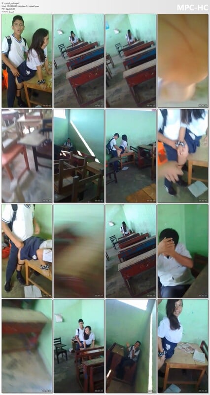 فضيحة مسربة شاب يصور صحبه هو ينيك اللبوه بتاعته علي الدكة بتاعت الفصل قدام العيال و واحد تاني يأمنله الجو عقبال ما هو يخلص رزع فيها